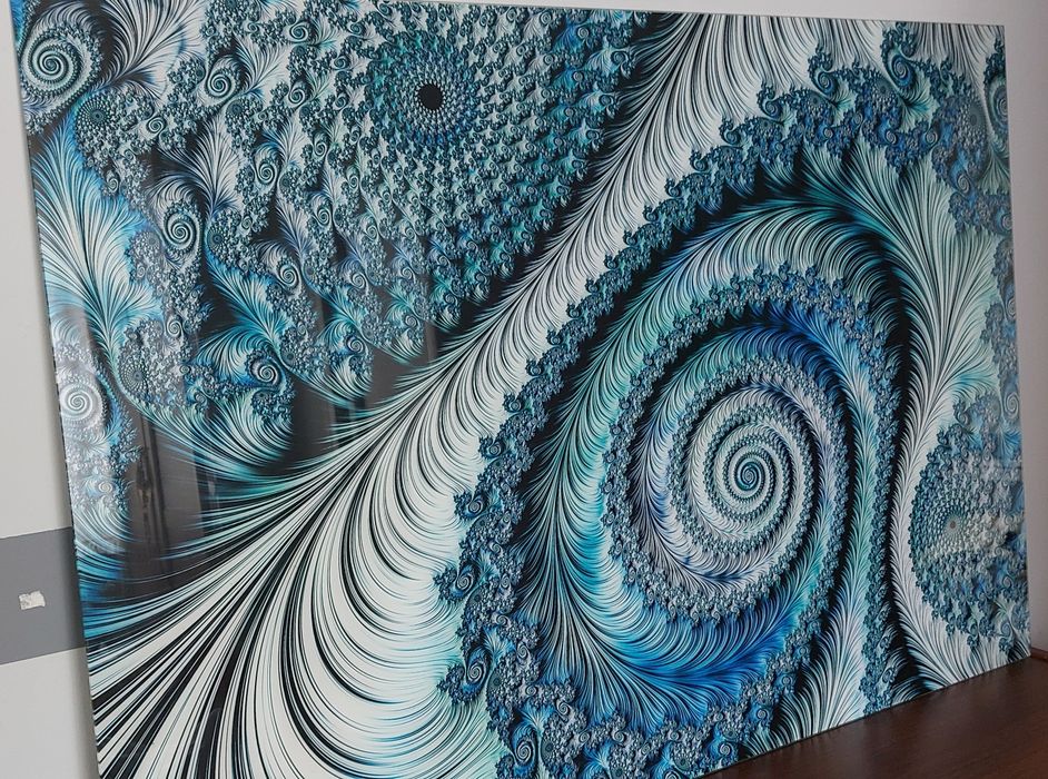 Przepiękny szklany obraz