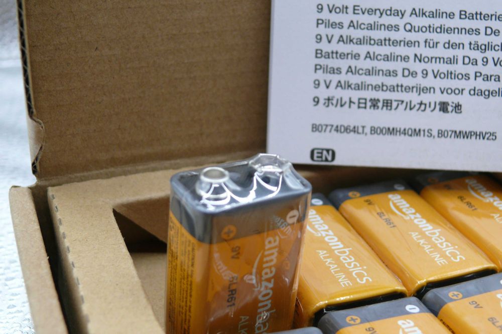 Amazon Basics 8-Pack 9V Pilhas Alcalinas,64740217317634123