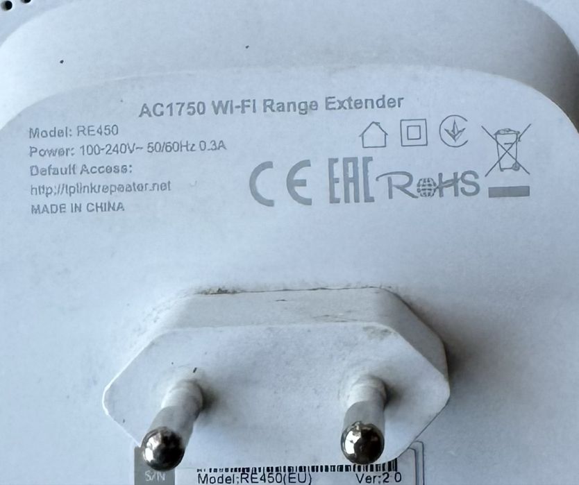 Extensor wifi Tp-link re450 Ac 1750