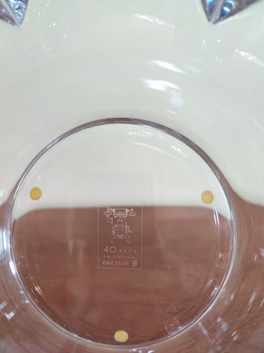 Taça em vidro Ericsson - 40 Anos