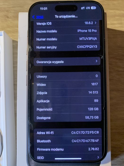 Iphone 15 pro 128 gb