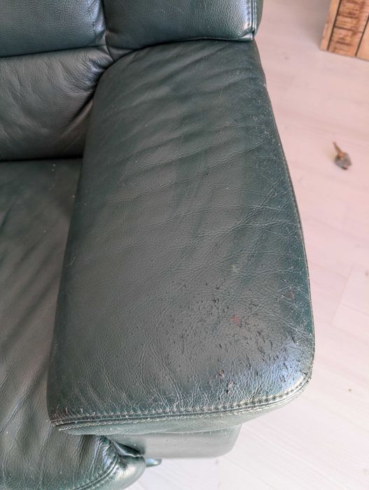 Meble wypoczynkowe zestaw ze skóry