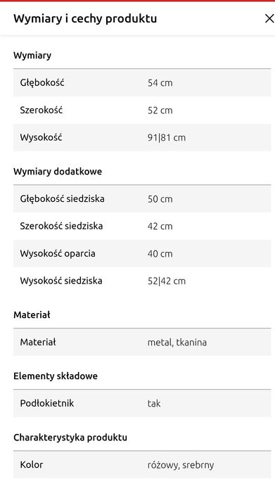 Fotel biurowy pudrowy róż