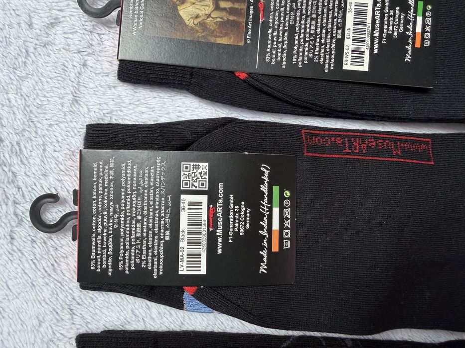 Artsox Musearta skarpety skarpetki 36/43 dzielo sztuki na ubraniu