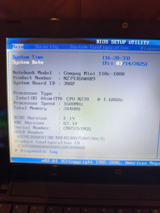 Compaq Mini 110C Tudo funcional