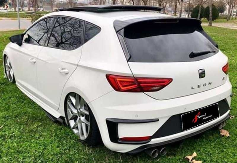 seat leon 2012- dokładki zderzaka tył na zderzak flapsy nakladki