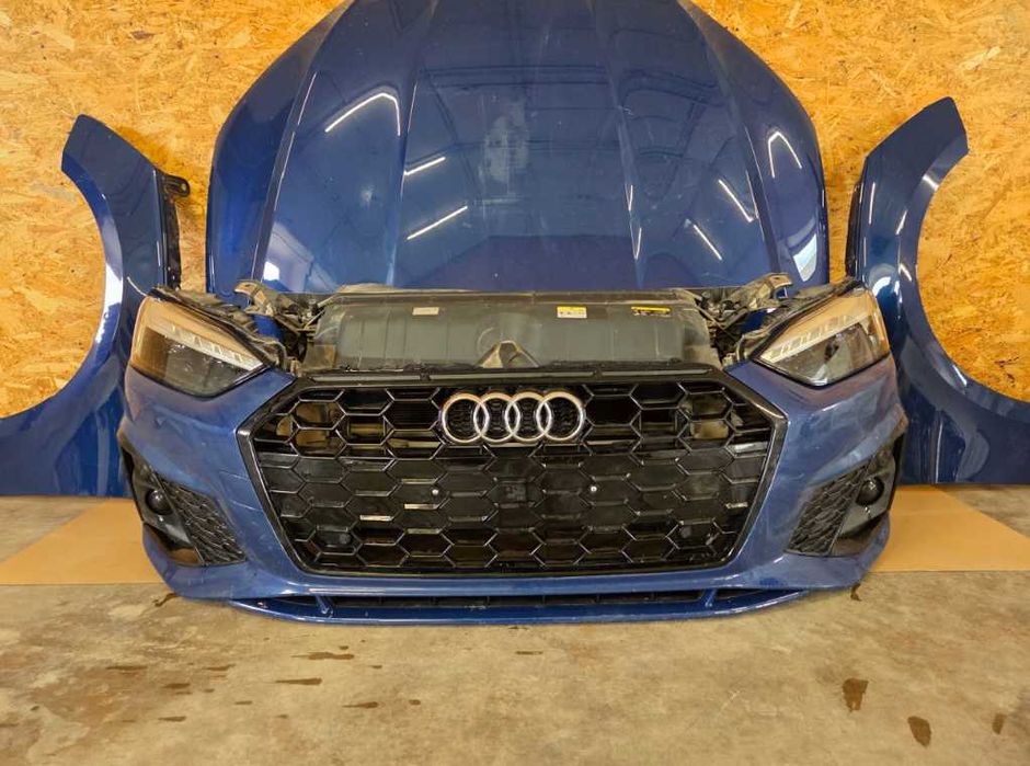 AUDI A5 8W LIFT S-LINE повний передок: бампер, капот, фари, радіатори