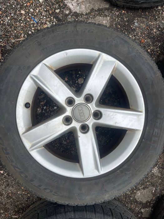 Диски R16 5x112 Audi ET46 Гума 225/55/R16 Pirelli 5mm (Зима)
