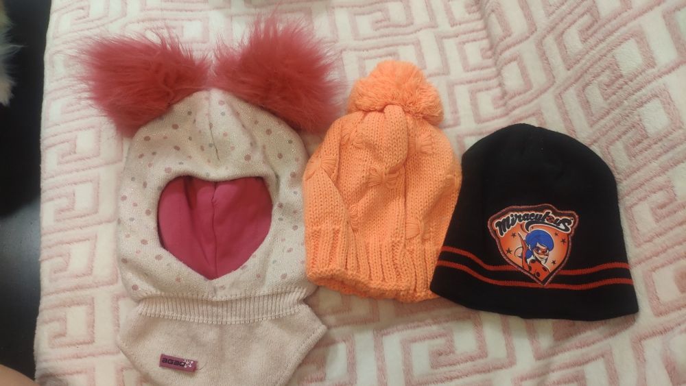 Шапка леді баг в'язана шапка шолом балаклава