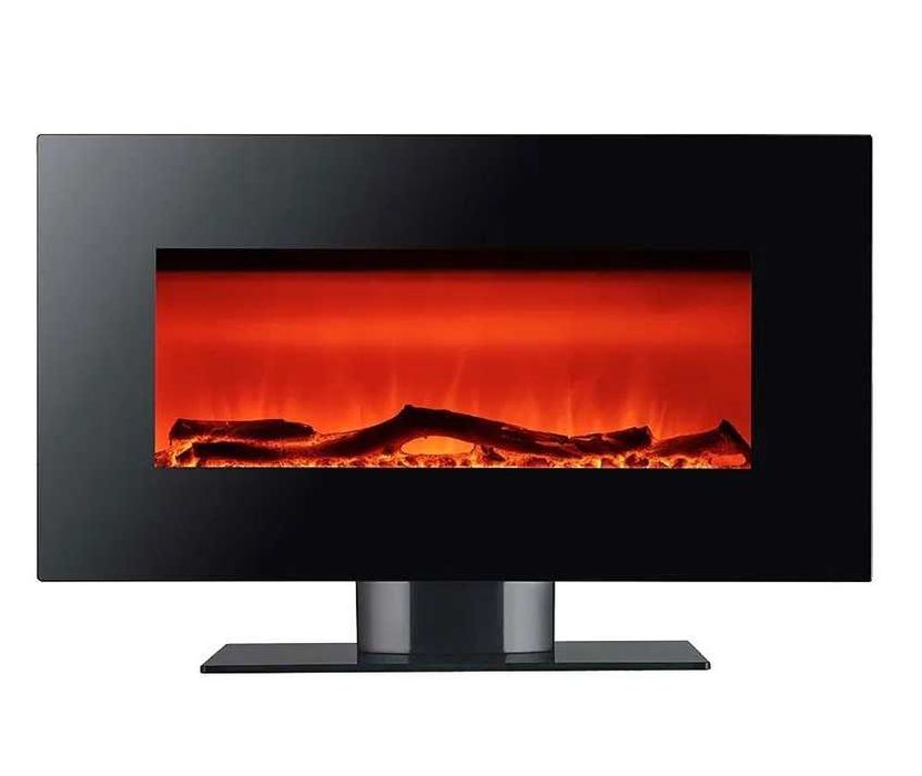 Lareira elétrica de parede ou chão simulação de fogueira