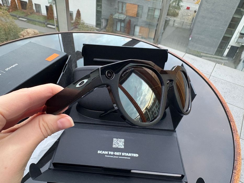 Smart okulary Oakley Meta HSTN - Black - Prizm Black Polarized
