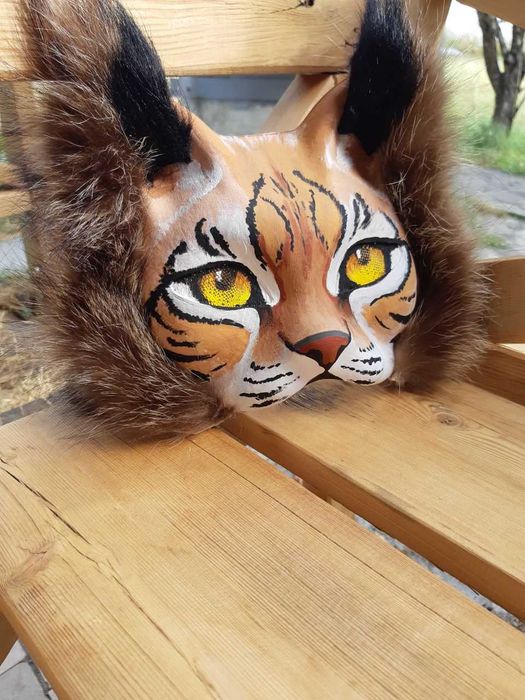 Маска для квадробики. Маска рыси