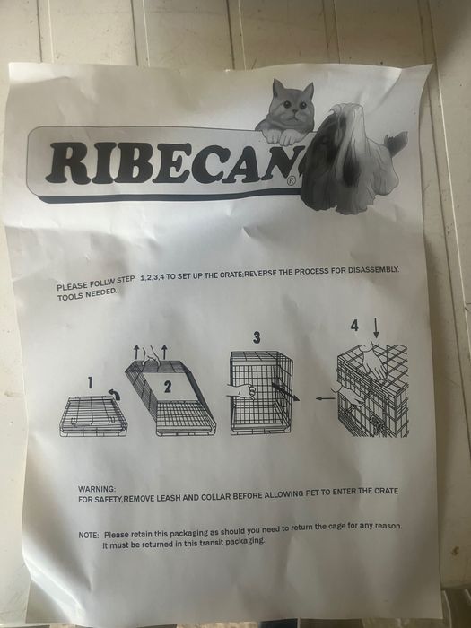 Jaula metálica dobrável