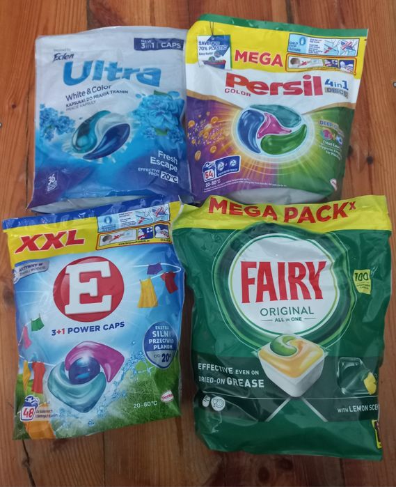 Zestaw- tabletki do zmywarki oraz do prania