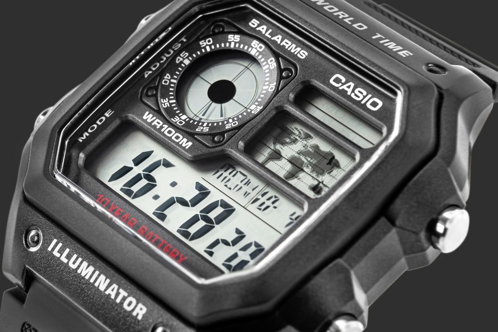 zegarek męski casio ae-1200wh-1avef