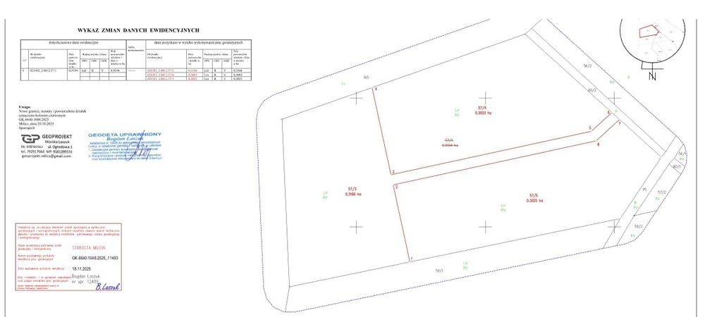 Sprzedam działkę rolno -rekreacyjna 3002m2