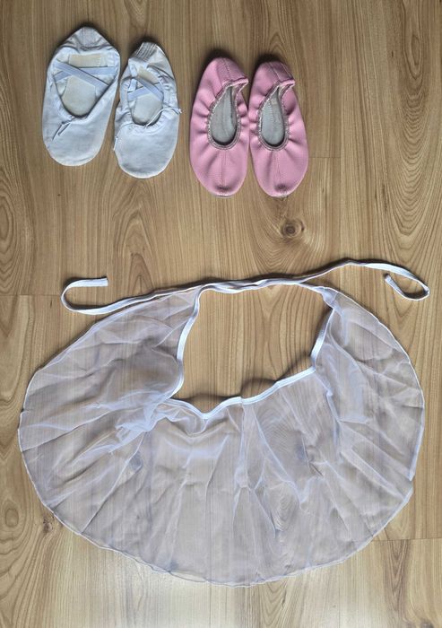 Baletki buty do baletu plus spódniczka tutu