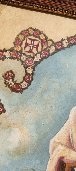 Quadro Rainha Santa Isabel peça de 1940 aceito proposta compra ou troc