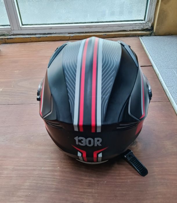 Capacete preto Matt Black/Red