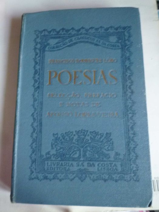 Livro Raro-Francisco Rodrigues Lobo Poesia Prefácio Afonso Lopes Vieir