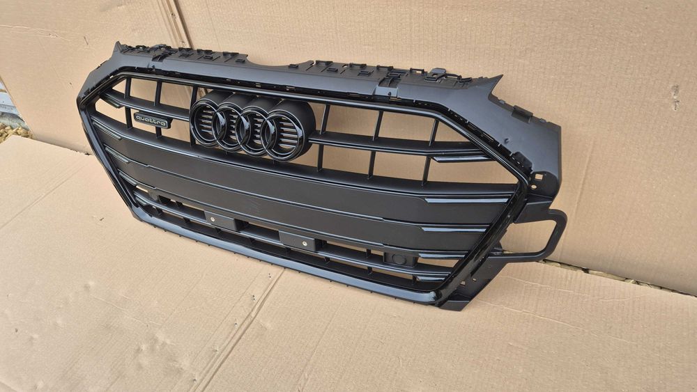 Atrapa chłodnicy GRILL Audi A4 B9 8W LIFT 19- QUATTRO + PDC OE BLACK !