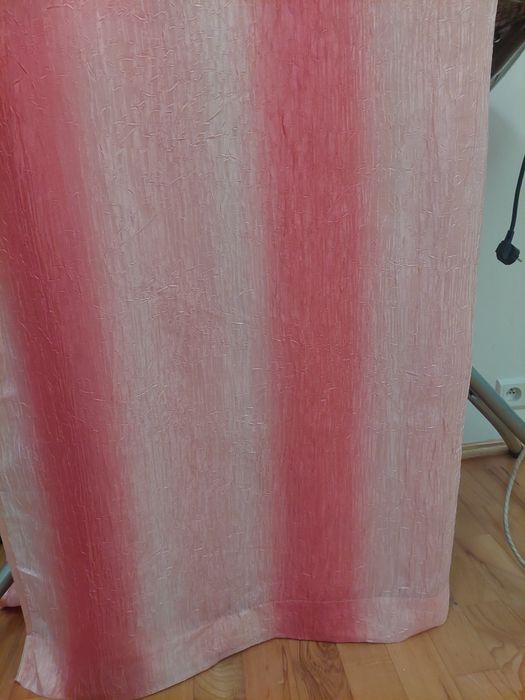 Zasłony różowe 4 sztuki 140x257