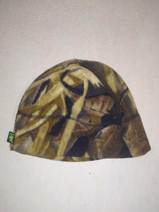Шапка флисовая камуфляж камыш, охота, активный отдых.