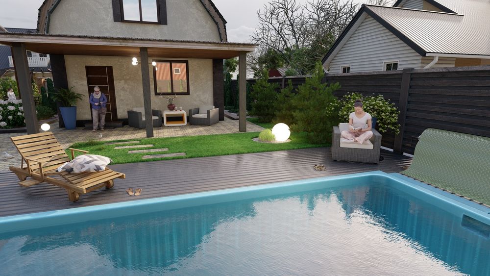 Ландшафтный дизайн/ Дизайн/ Визуализация/ 3Д проект/ озеленение/ 3D