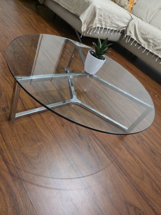 Mesa de centro em vidro
