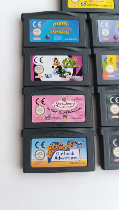 Lote 9 jogos gameboy advance em bom estado dead to rights, eragon pong