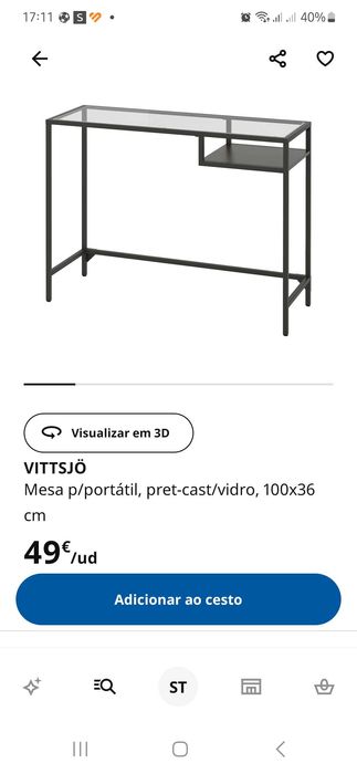 Mesa para portátil VITTSJO