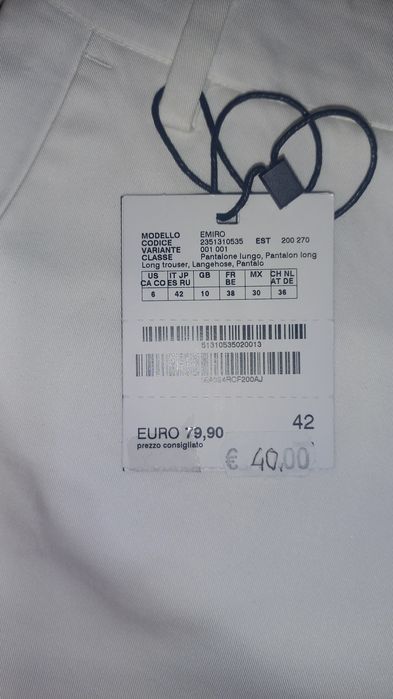 Білі штани Елегантні жіночі брюки Італія