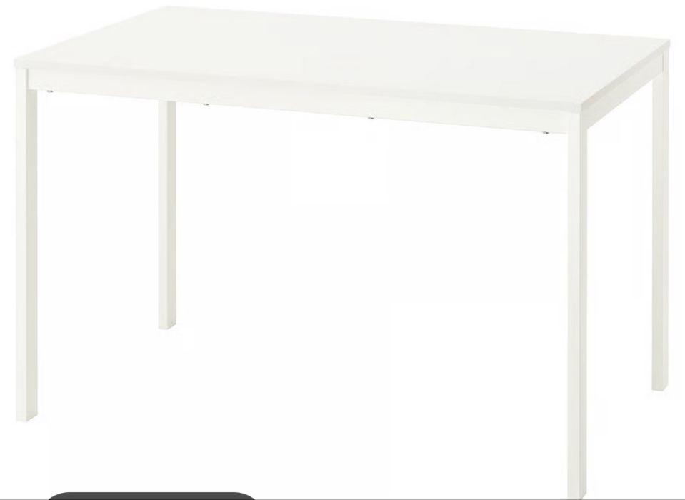Mesa extensível, branco, 120/180x74