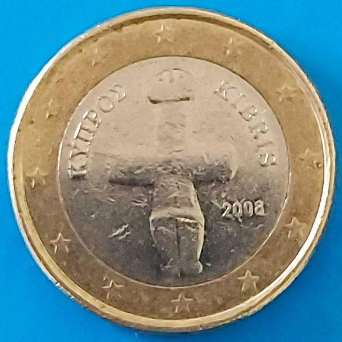 1 Euro de 2008 do Chipre, Cruciforme
