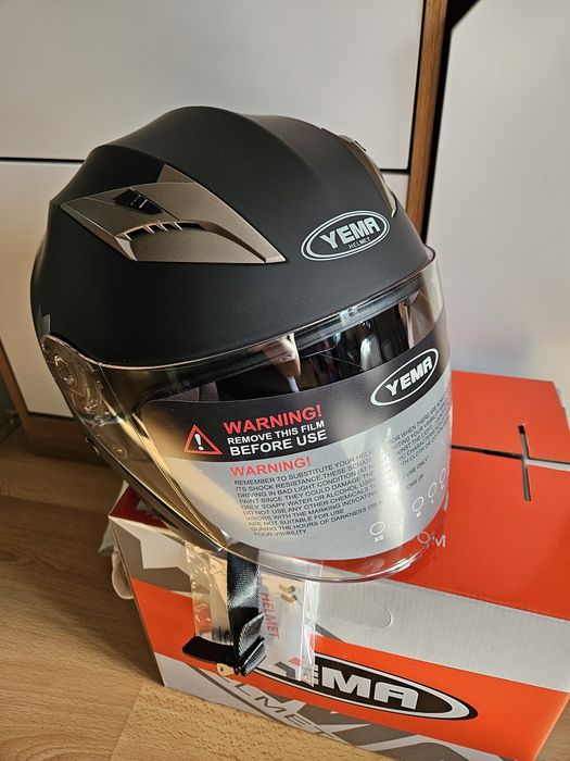Kask motocyklowy Dwie szyby M 57-58 cm  XL 61 cm Nowy