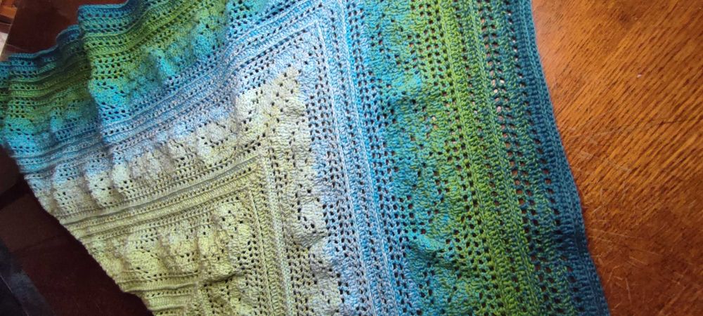 Шаль ручная работа