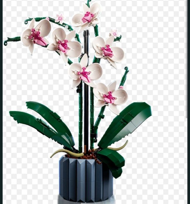Nowe klocki bukiet kwiatów orchidea storczyk kompatybilne z Lego