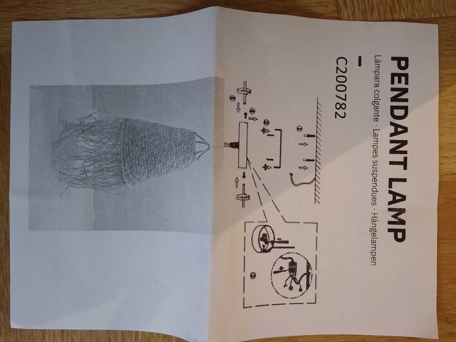 Lampa sufitowa z juty Sklum Vries