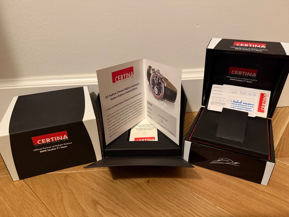 Certina DS Podium Chrono Automatic Valjoux Robert Kubica Chrono