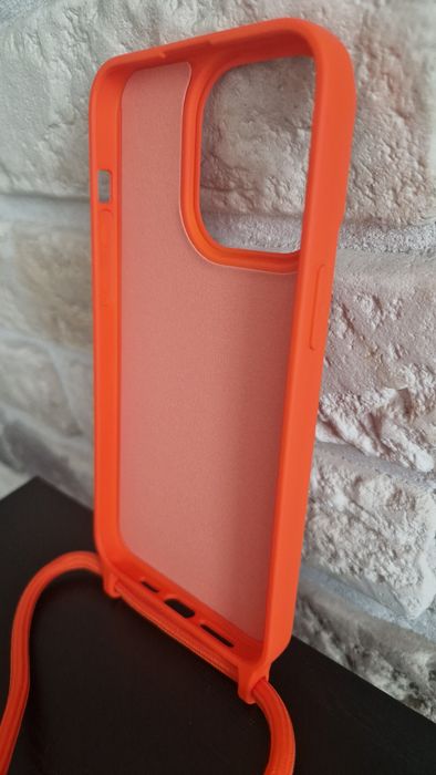 Strap Silicone Case do Iphone 14 Pro Max  pomarańczowy