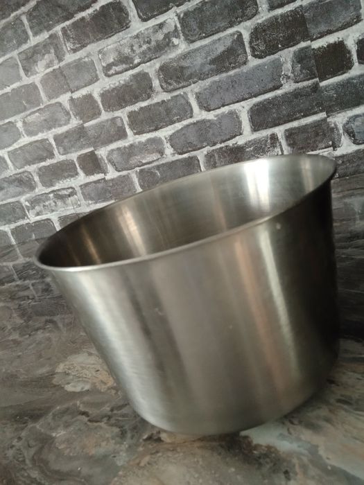 Miska  szara srebrna