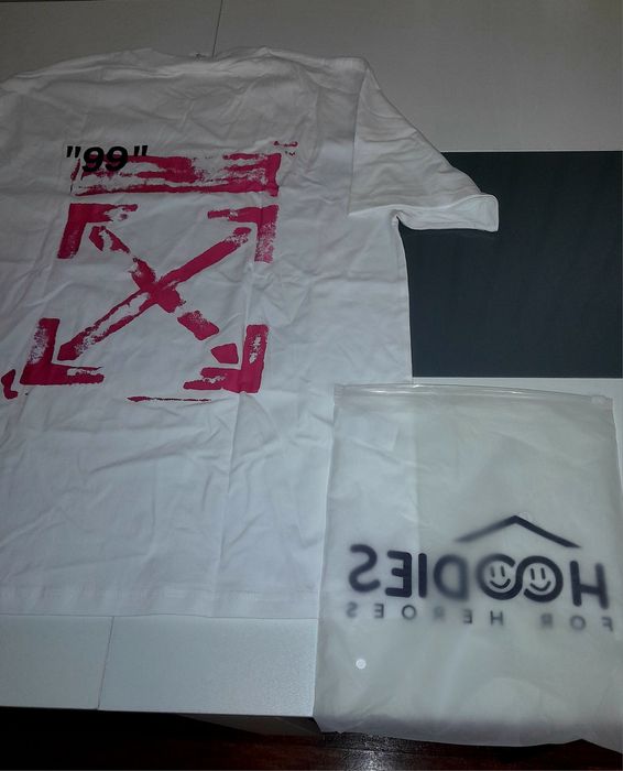 T shirt off write estampagem