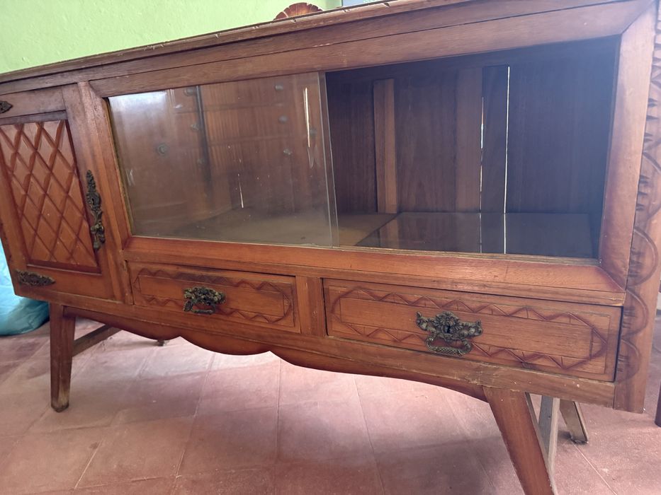 Armario Aparedor Louçeiro Vintage Antigo