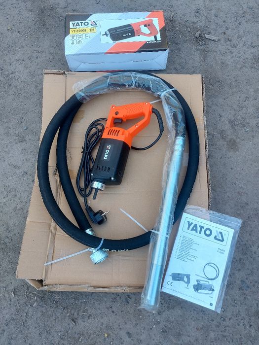 Вібратор для бетону YATO YT-82600 1200Вт булава 3м Польща