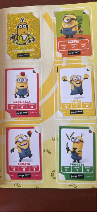 Coleção de cartas mínimos frumania Pingo Doce Coleção completa