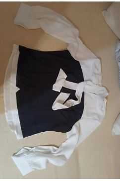 Elegancka nowa bluzka damska z wiazaniem pod szyją  R.M 38