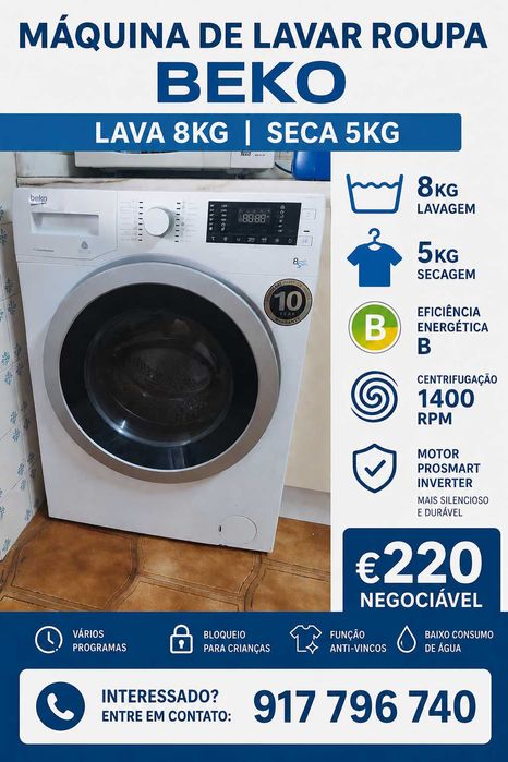 Maquina de Lavar e Secar