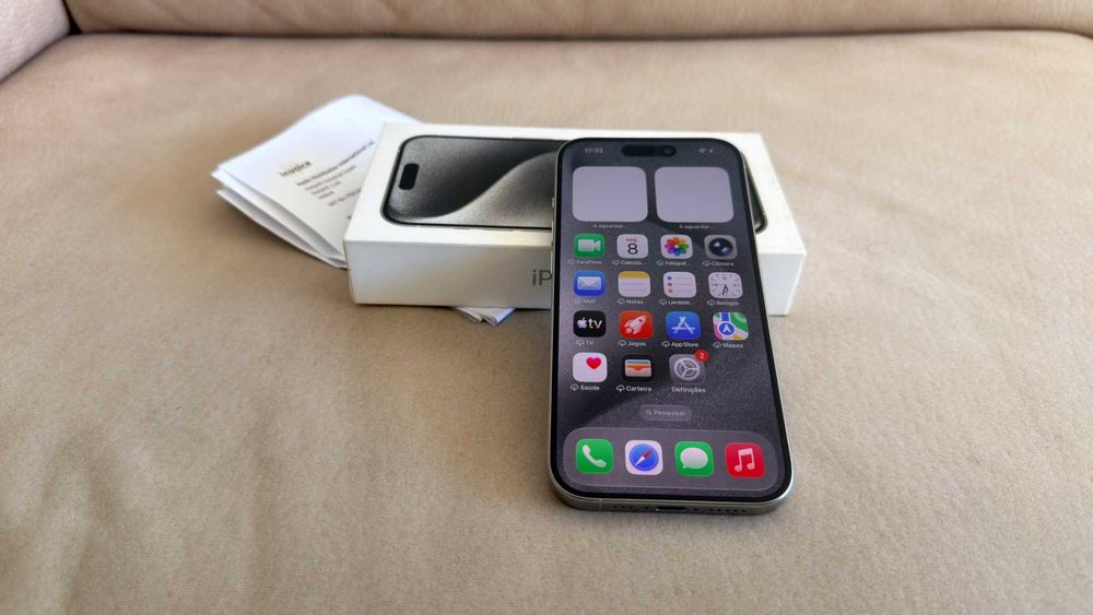 Vendo troco iPhone 15 Pro 128Gb Branco C/Fatura e Garantia Apple