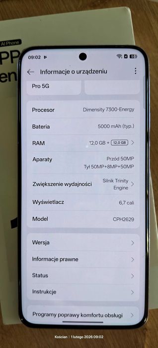 Oppo Reno 12 PRO 5G 12/512GB