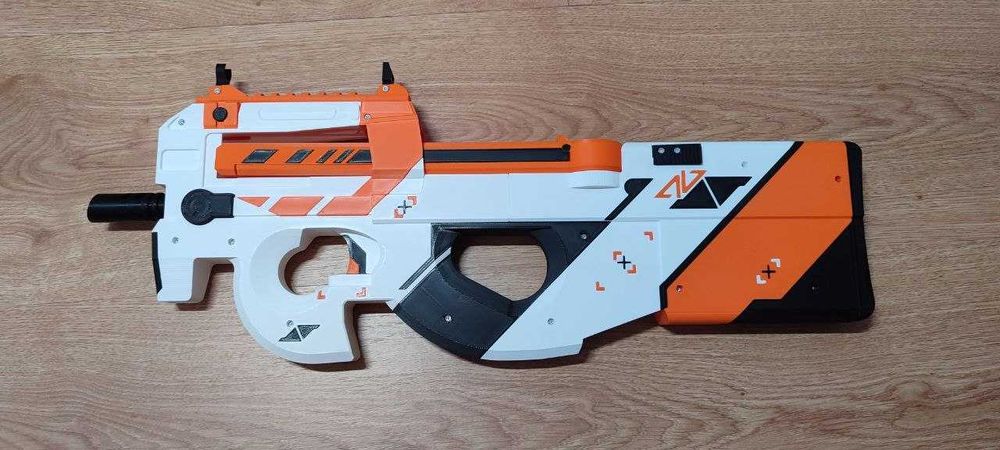 Модель P90 Asiimov надрукована на 3Д принтері